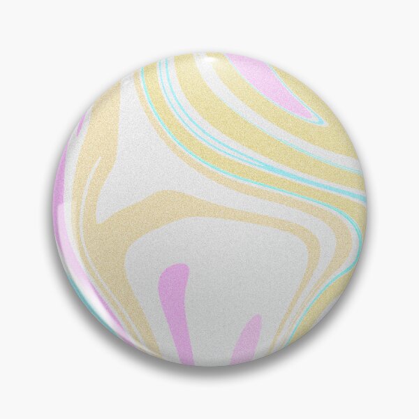 Item preview, Modern Grainy Liquid Swirl Abstract Pattern Square Pastel Mustard, Yellow, Baby Girl, Baby Pink And Baby Blue Multicolor Design designed and sold by theprintedclub.