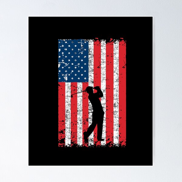 Item preview, USA Flag Golf designed and sold by FanityPrints.