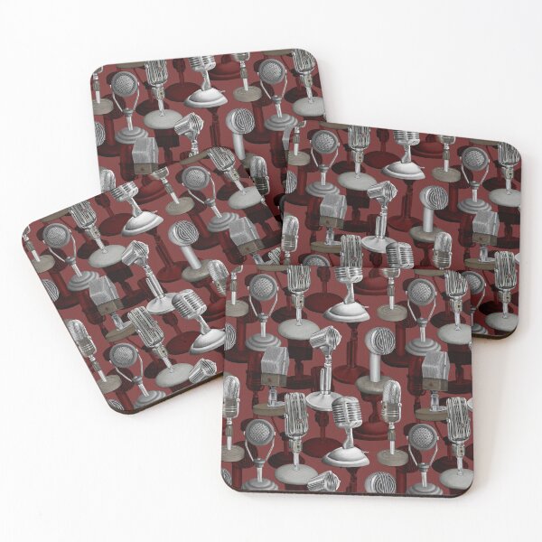 Item preview, Red Vintage Microphones designed and sold by somecallmebeth.