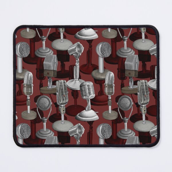 Item preview, Red Vintage Microphones designed and sold by somecallmebeth.