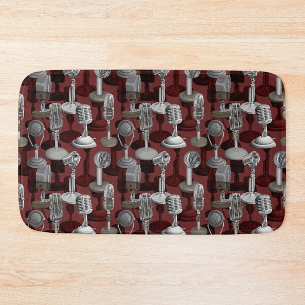 Item preview, Red Vintage Microphones designed and sold by somecallmebeth.