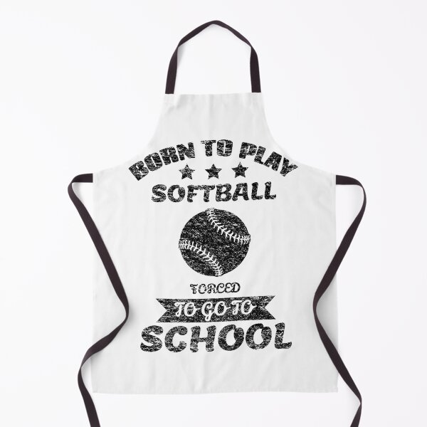 Item preview, Born To Play Softball Forced To Go To School designed and sold by backham-design.