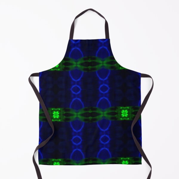 Item preview, Blue and Green Neon Glow Geometric Pattern designed and sold by Zeph1.