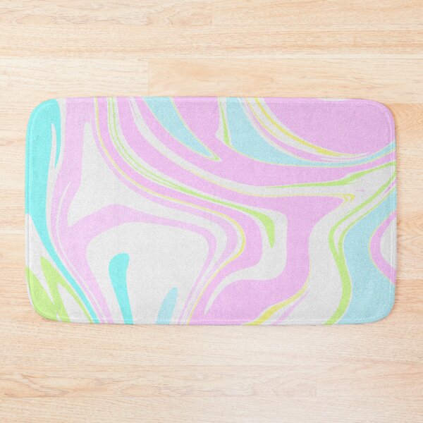 Item preview, Modern Grainy Liquid Swirl Abstract Pattern Square Pastel Pink, Baby Girl, Pastel Blue, Pastel Green Multicolor Design designed and sold by theprintedclub.