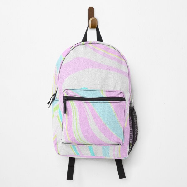 Item preview, Modern Grainy Liquid Swirl Abstract Pattern Square Pastel Pink, Baby Girl, Pastel Blue, Pastel Green Multicolor Design designed and sold by theprintedclub.