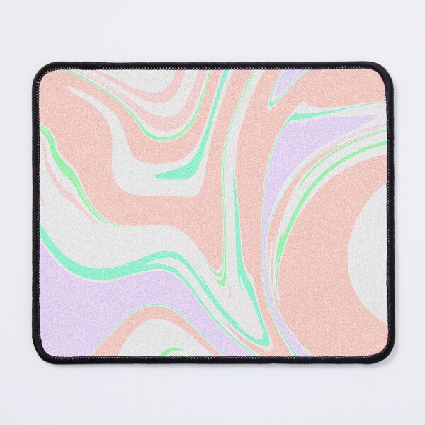 Item preview, Modern Grainy Liquid Swirl Abstract Pattern Square Pastel Orange, Baby Girl, Salmon, Lilac, Mint Green Multicolor Design designed and sold by theprintedclub.