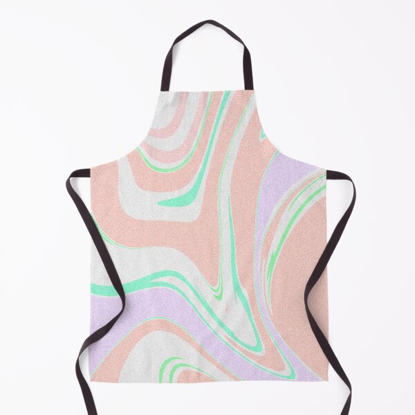 Item preview, Modern Grainy Liquid Swirl Abstract Pattern Square Pastel Orange, Baby Girl, Salmon, Lilac, Mint Green Multicolor Design designed and sold by theprintedclub.