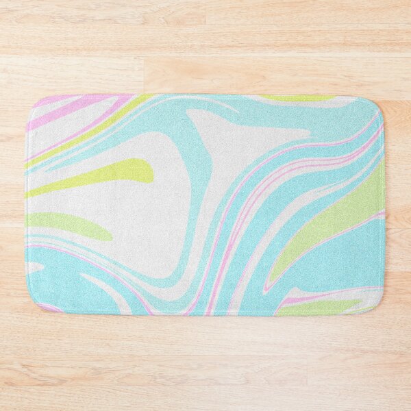 Item preview, Modern Grainy Liquid Swirl Abstract Pattern Square Pastel, Baby Girl, Neon Pastel Blue, Neon Pastel Green And Neon Pastel Pink Multicolor Design designed and sold by theprintedclub.