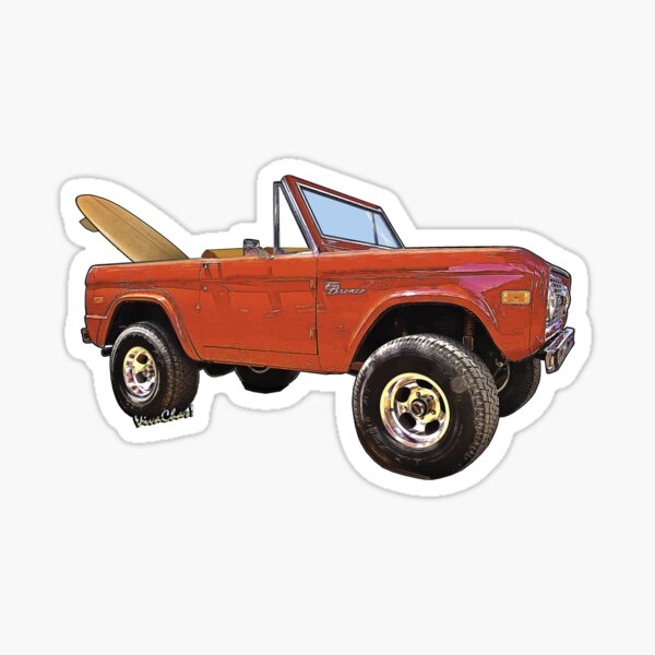 Surf Bronco Tee and Stuff from VivaChas! Sticker