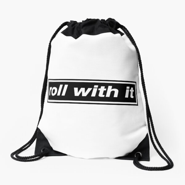 Roll With It - OASIS Band Tribute - MADE IN THE 90s Drawstring Bag