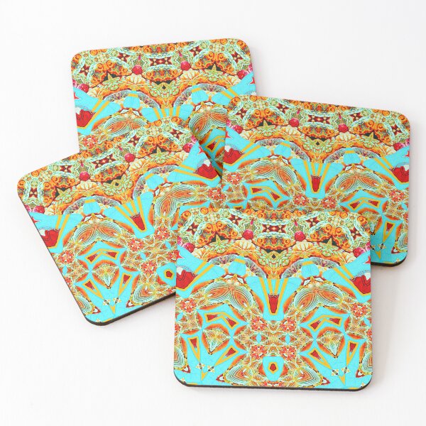 Item preview,  HARMONIOUS COCKTAIL OF ARUBA SHELLFISH - UNFORGETTABLE ARUBA CHRISTMAS SOUVENIRS - ARUBAN PARADISE ISLAND ABSTRACT GEOMETRIC PAINTING - ARUBAN ABSTRACT FLAG INSPIRATION - ARUBA ONE HAPPY ISLAND. designed and sold by Ralek.