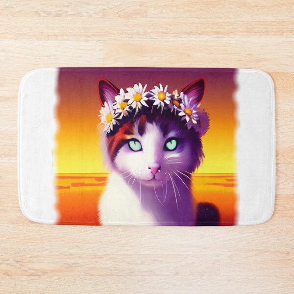 Item preview, Daisy Flower Crown Cat designed and sold by entrys.