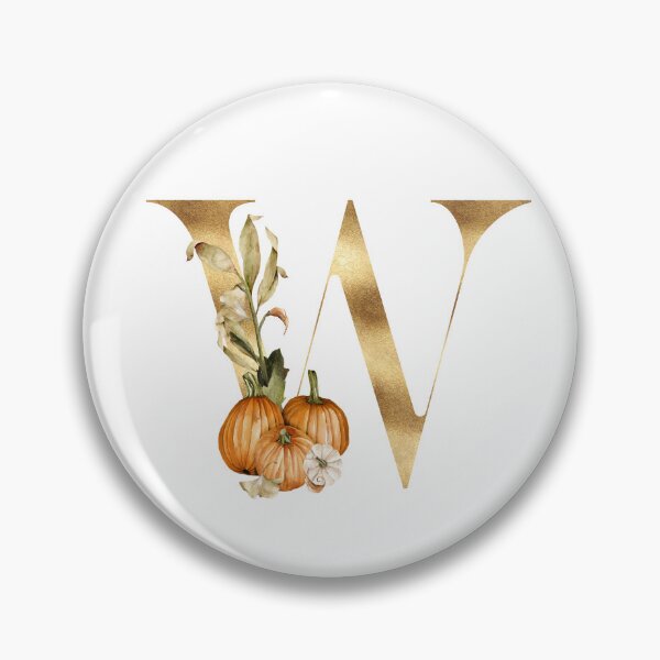 Item preview, Gold Autumn Theme Letter W designed and sold by visitors2leads.