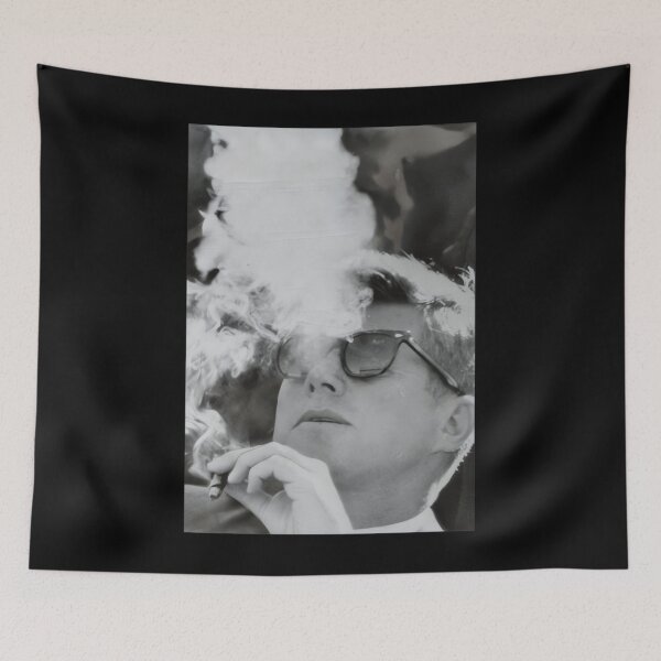 Item preview, JFK Smoking with Shades John F. Kennedy President   designed and sold by sarateradouse.