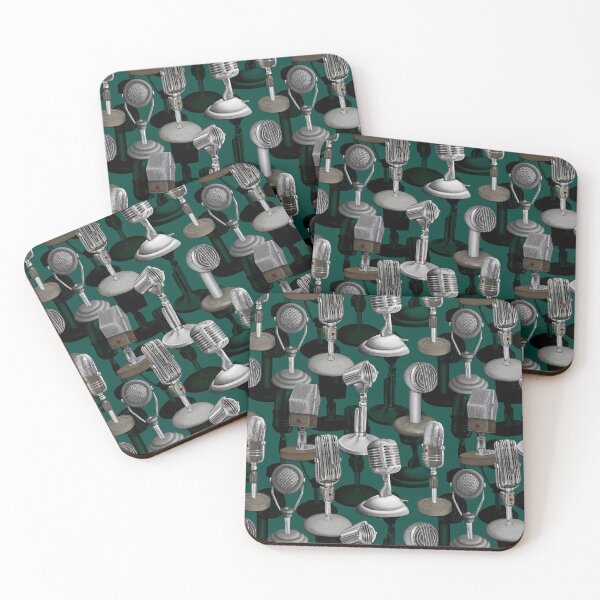 Item preview, Emerald Green Vintage Microphones designed and sold by somecallmebeth.