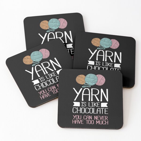 Item preview, Funny Yarn Is Like Chocolate Crochet And Knitting designed and sold by Helena Kluge.