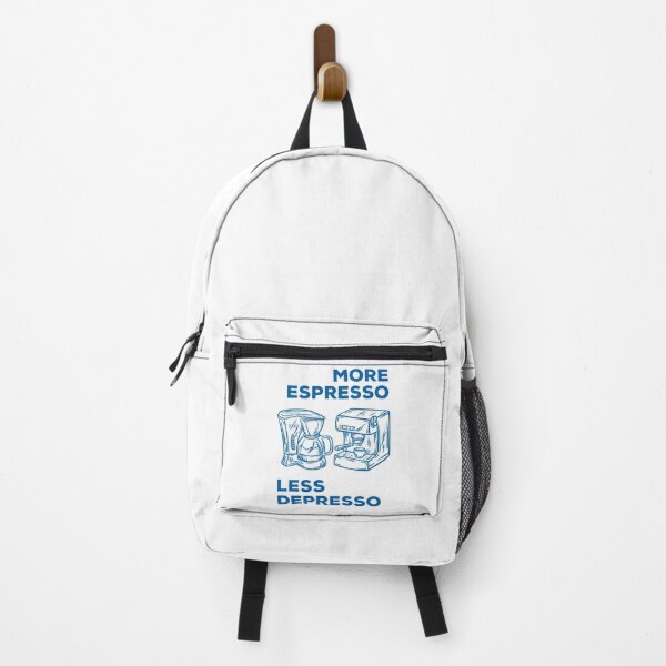 Item preview, More Espresso Less Depresso, Espresso Coffee Machine, Blue designed and sold by anghelapparel.