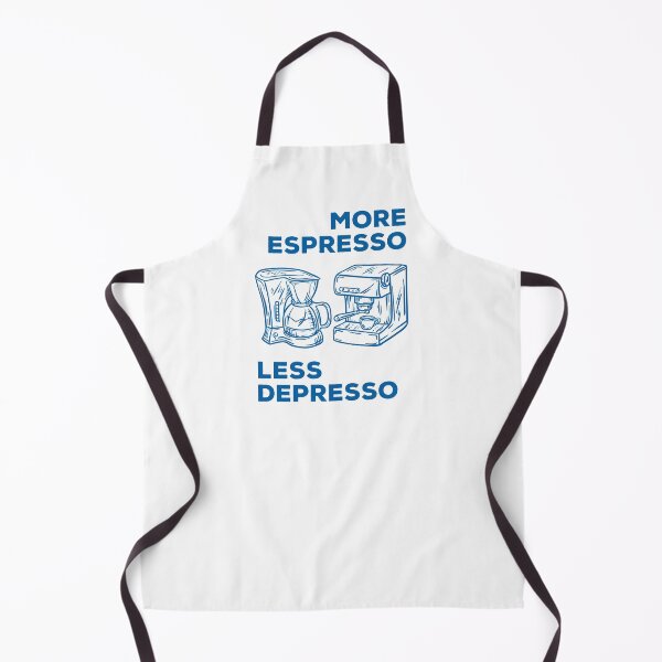 Item preview, More Espresso Less Depresso, Espresso Coffee Machine, Blue designed and sold by anghelapparel.