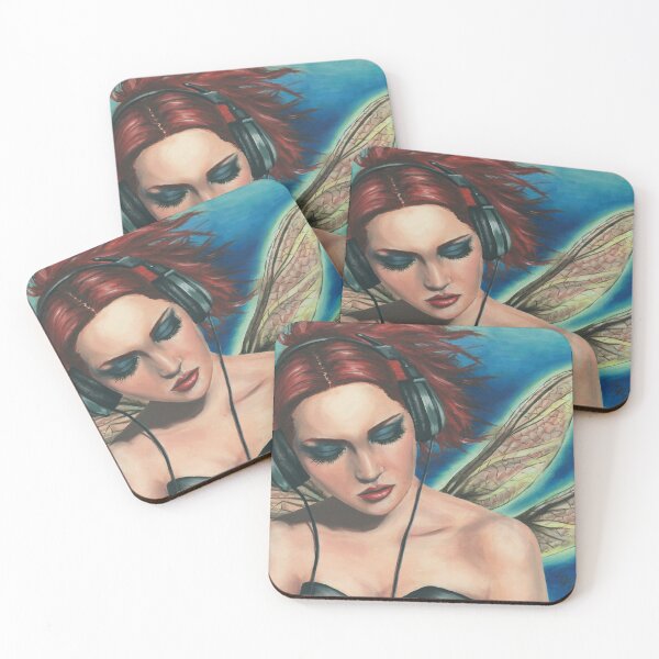 Item preview, Headphone Fairy Modern Faerie Punk Fairy designed and sold by Deanna Davoli.