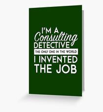 Sherlock - Consulting detective Greeting Card
