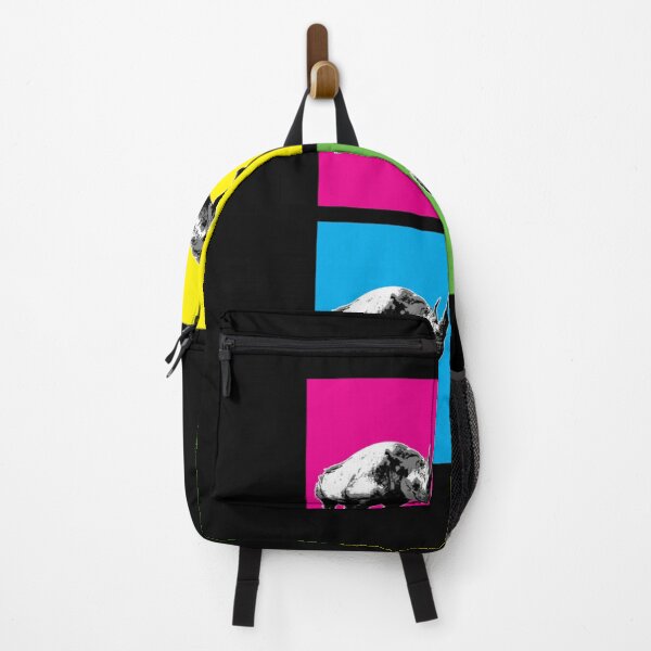 Artikelvorschau, Pop Art Nashorn Racerback entworfen und verkauft von oliviatzk.