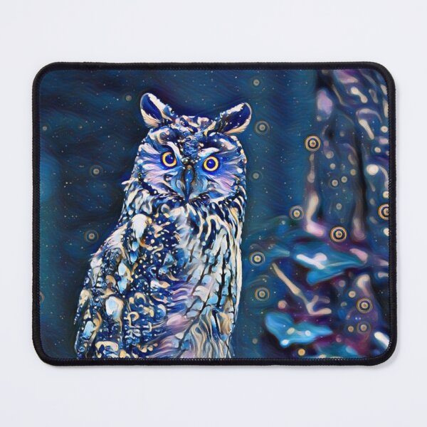 Item preview, Owl in blue designed and sold by MagiLand ⭐⭐⭐⭐⭐.