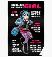 Ninja Delivery Girl Poster
