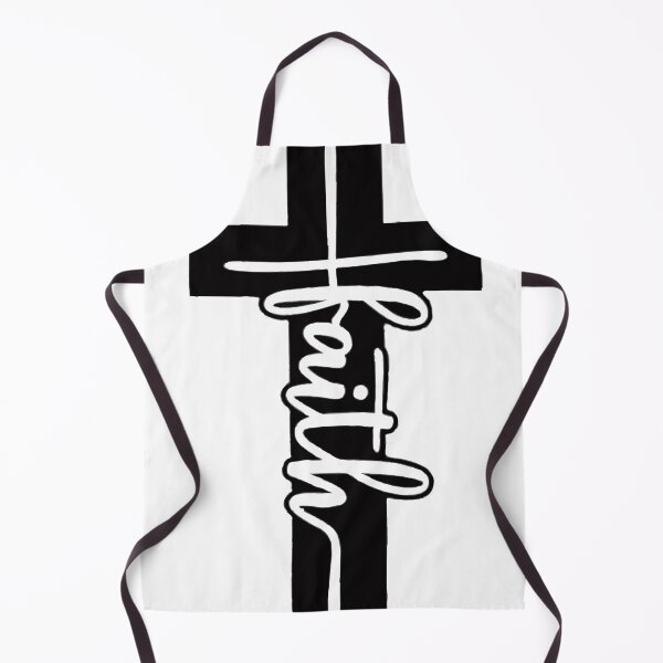 Item preview, Black Color Cross With Word Faith Overtop designed and sold by Rowena Jones.