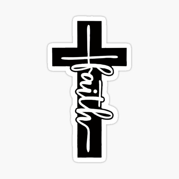 Chrome Hearts Cross Sticker (2 color)