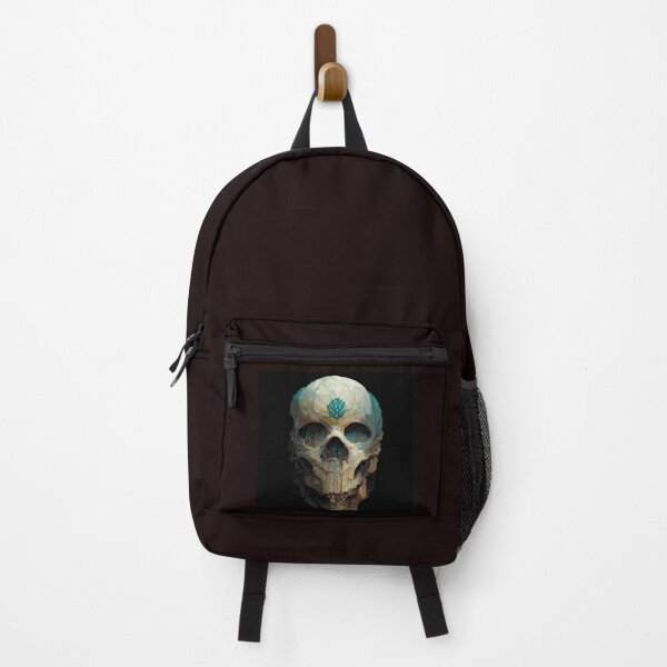 Item preview, Blue thoughtful skull designed and sold by BraveFellow.