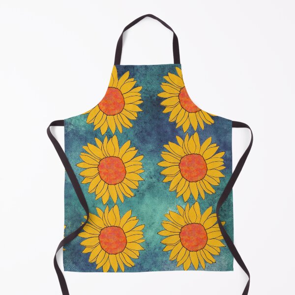 Item preview, Sunflowers on blue designed and sold by GasconyPassion.
