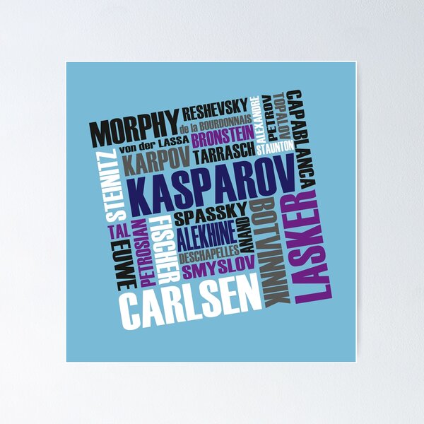 Karpov Vs Kasparov WC9 Moscow 1984/85 Chess Poster Art 