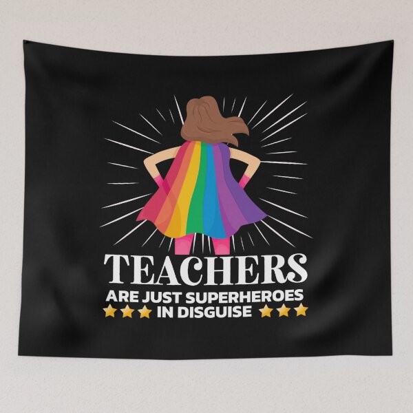 Item preview, Teachers Are Just Superheroes In Disguise Women Teacher Quotes designed and sold by Mixture-DESIGN.