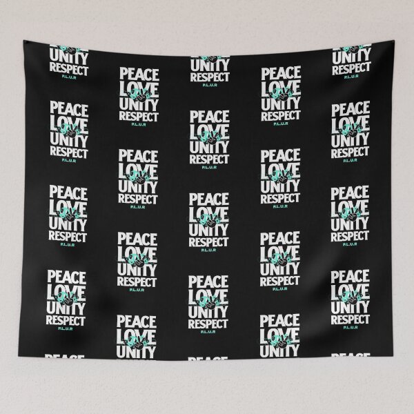 Item preview, Peace Love Unity Respect  designed and sold by Discothreadz.