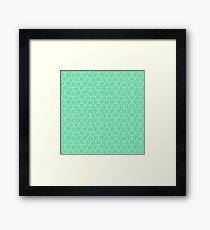 Mint Pattern Framed Print