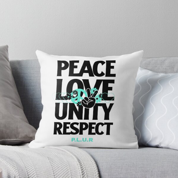 Item preview, Peace Love Unity Respect (black) designed and sold by Discothreadz.