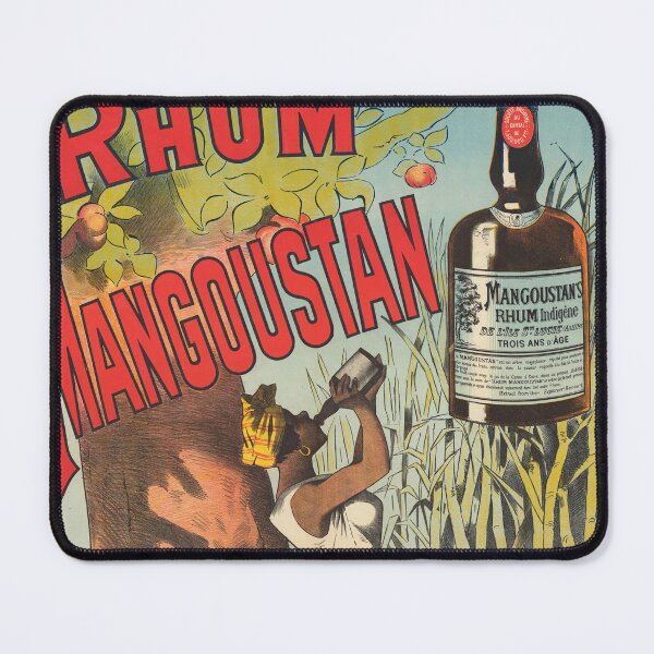 Item preview, RHUM MANGOUSTAN 1880 Vintage French Liquor Poster Advertising designed and sold by retroposters.