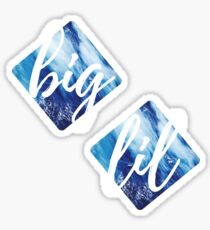 Big & Little Sticker