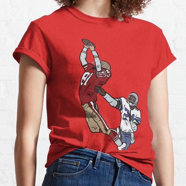 49ers The Catch Dwight Clark T-Shirt for Women