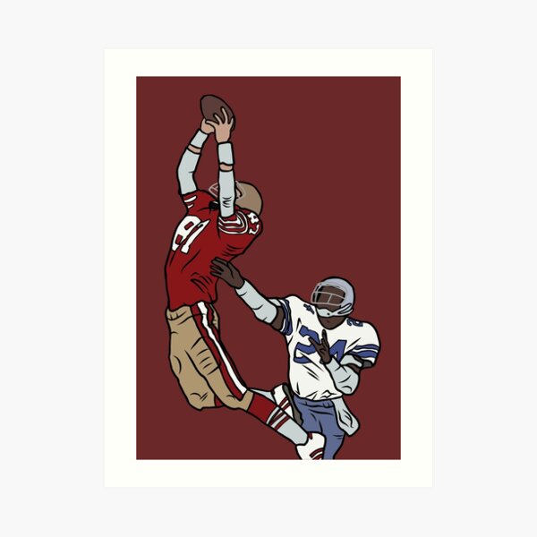 Jerry Rice Poster - football tribute art print - MojoHand - Everything  Blues™