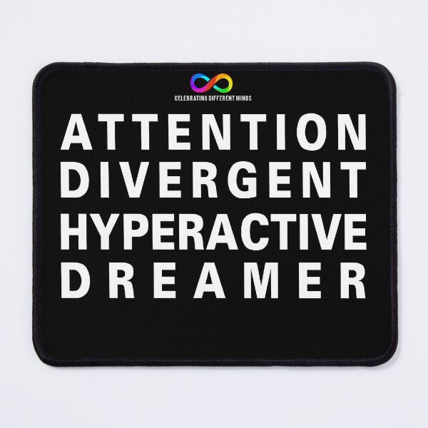 Item preview, ADHD: Attention Divergent Hyperactive Dreamer designed and sold by Death Rock Tee.