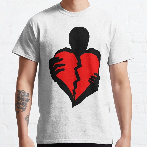 Holding on to a red broken heart Classic T-Shirt