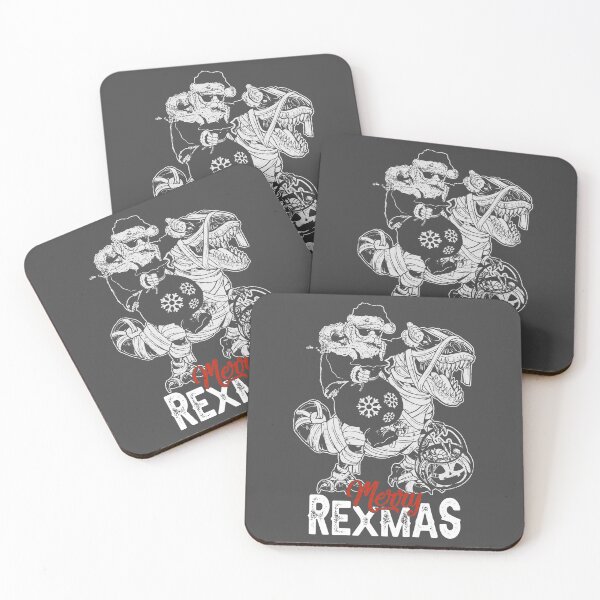 Item preview, Santa Riding Dinosaur - Merry Rexmas Christmas Rex Family Xmas Squad designed and sold by Myth-Creatures.