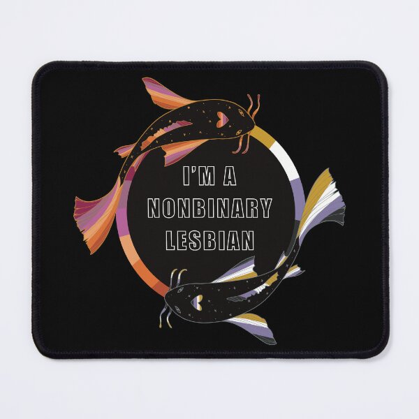Item preview, Nonbinary Lesbian Koi Fish designed and sold by Avlana Fontaine.