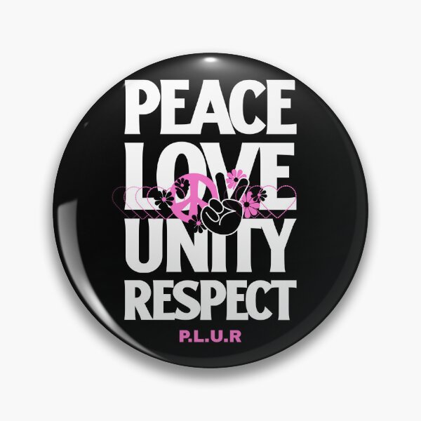 Item preview, Peace Love Unity Respect (pink) designed and sold by Discothreadz.