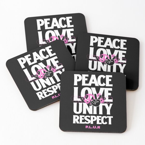 Item preview, Peace Love Unity Respect (pink) designed and sold by Discothreadz.