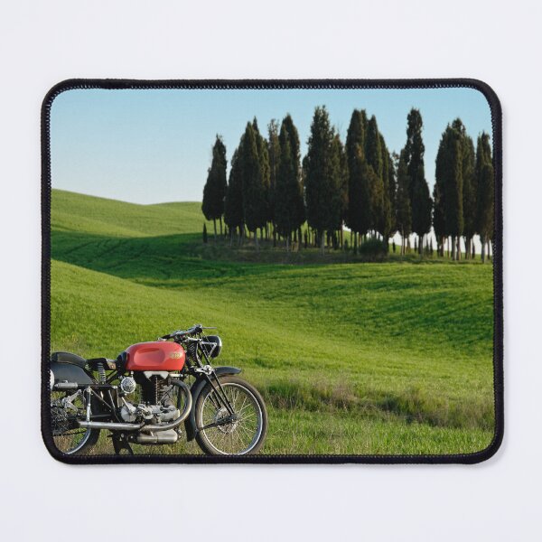 Item preview, Gilera Otto Bulloni "Milano-Taranto" at a Cypress forest in Tuscany designed and sold by twixt-two-wheels.