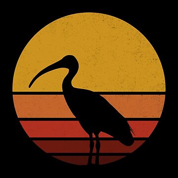 Artwork thumbnail, Retro Vintage Sunset Bin Chicken by BinChickenBaby