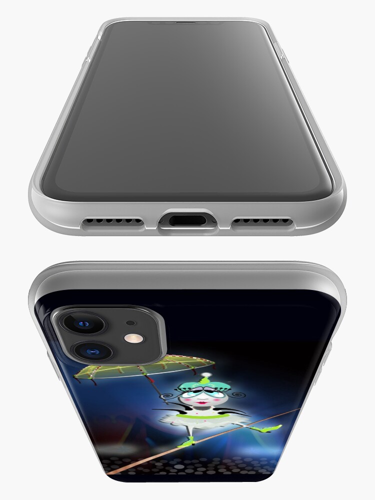 Alternate view of The Flea Circus - The Tightrope Walker Flea iPhone Case & Cover