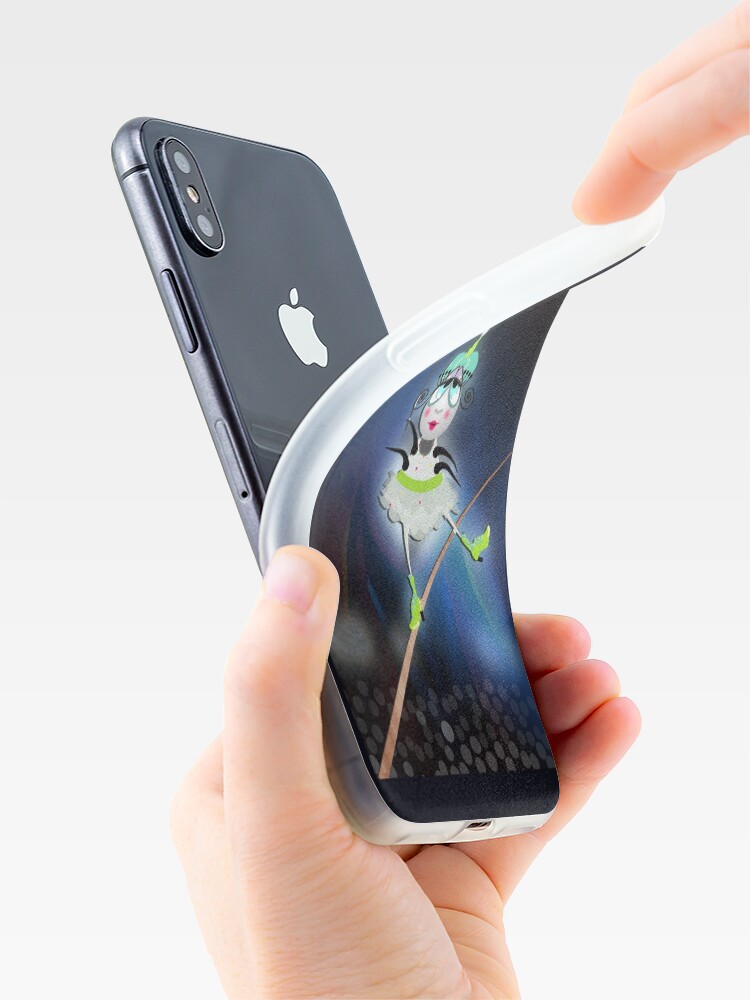 Alternate view of The Flea Circus - The Tightrope Walker Flea iPhone Case & Cover